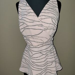 CAbi #273 Sophia Size 12 camisole, pale pink. Cross style w/adjustable straps.